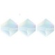 Preciosa MC Bicone 4mm beads Crystal matte ab 00030/20019